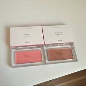 K-Beauty BBIA Downy Cheek Cream Blush Set - 01 Downy Pink and 06 Downy Fig